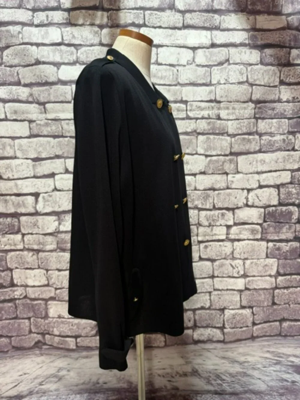 Misook Black Double Breasted Long Sleeve Jacket Size 2X - Picture 7 of 8
